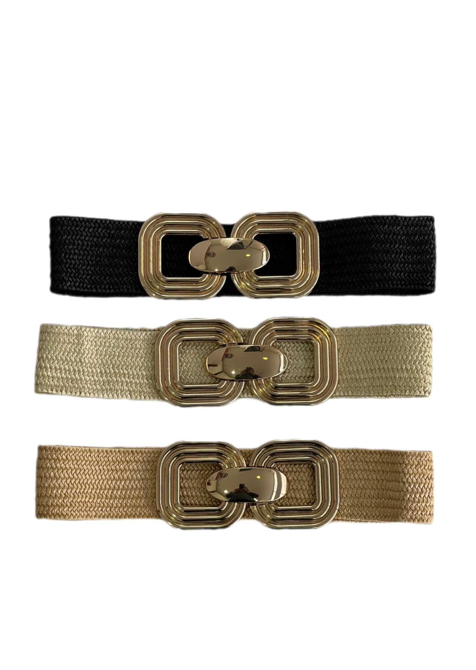 Cinto Elástico Dourado largo