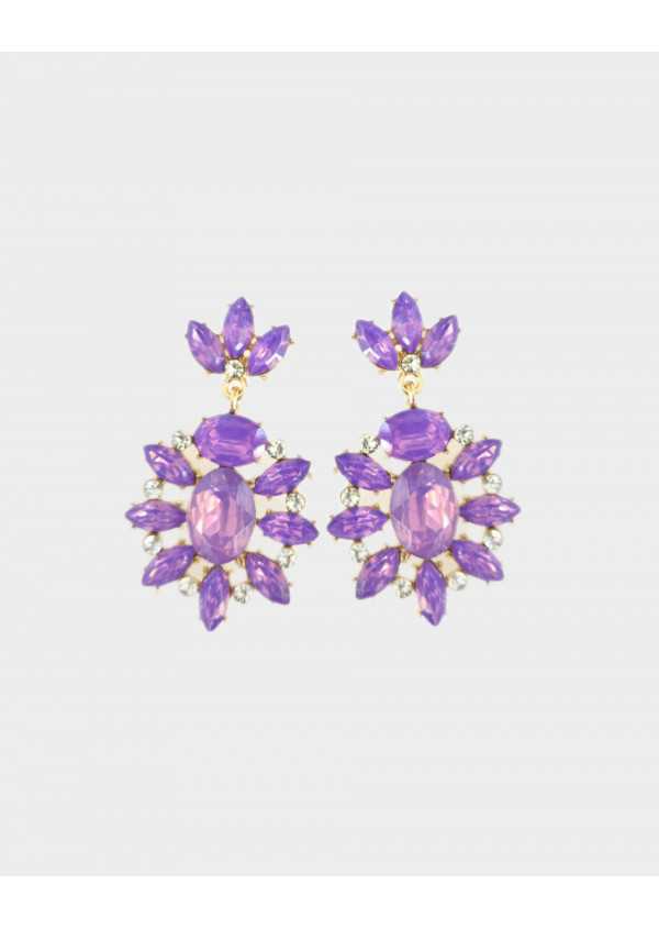 Brincos Grandes pedras strass