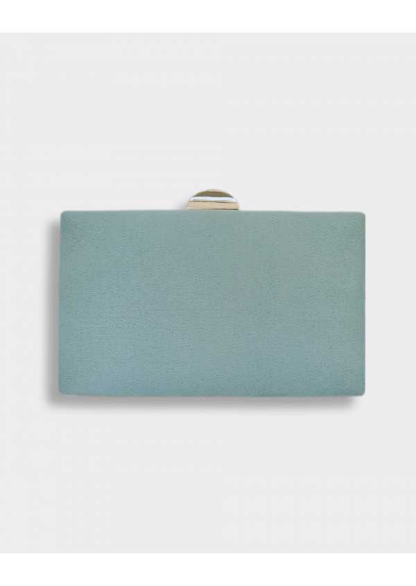 Clutch Azul com prateado