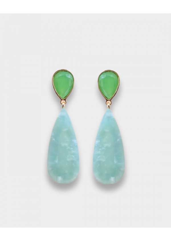 Brincos compridos verdes ou outras cores