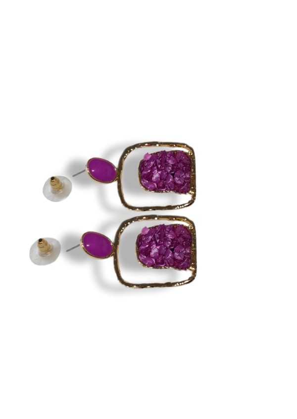 Brincos Fucsia ou Roxo