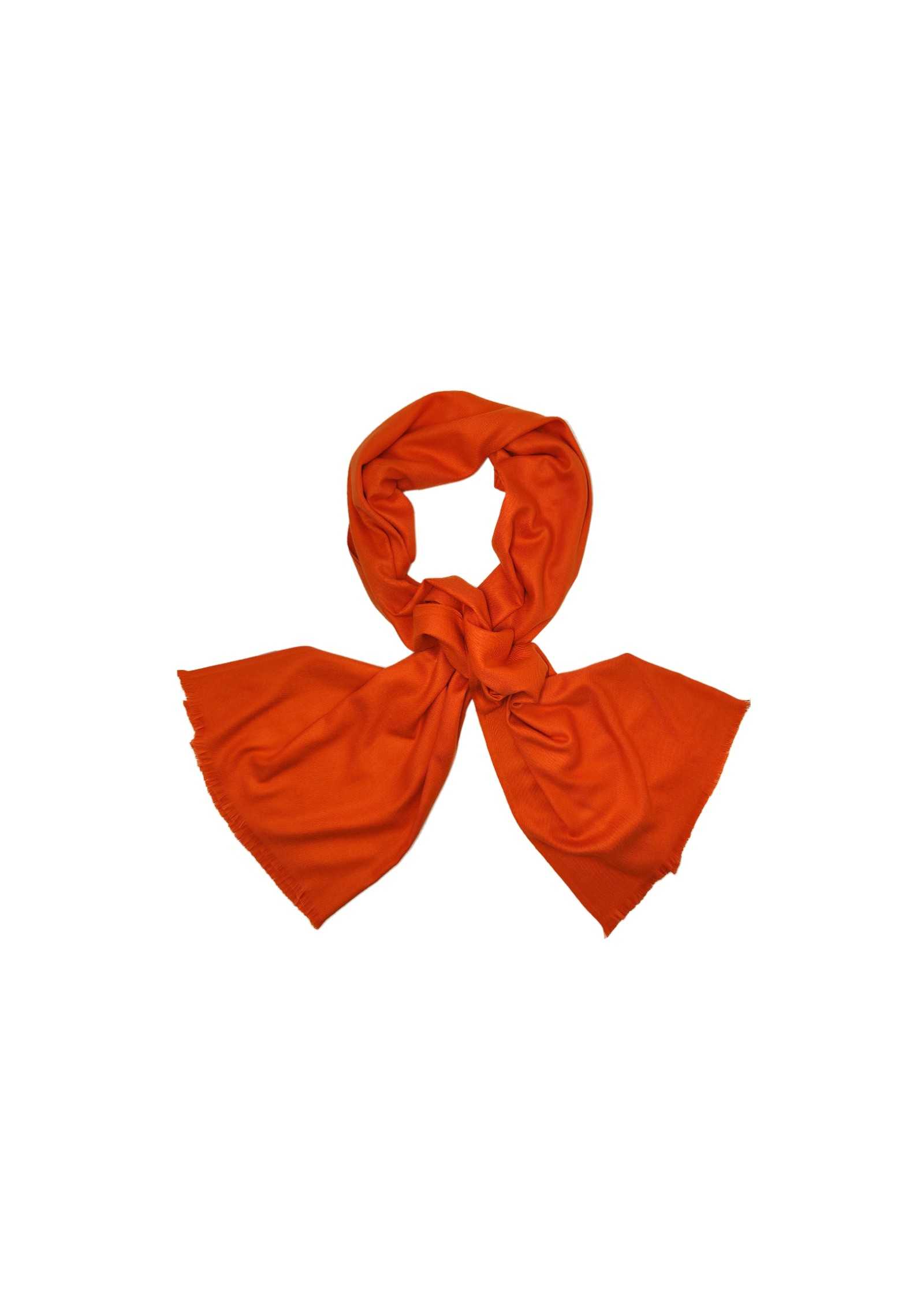 Pashmina Laranja Lisa Sem Froco