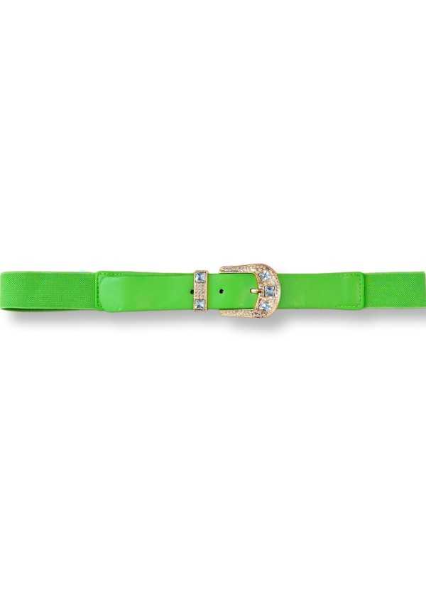Cinto elástico fivela strass