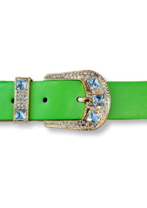 Cinto elástico fivela strass