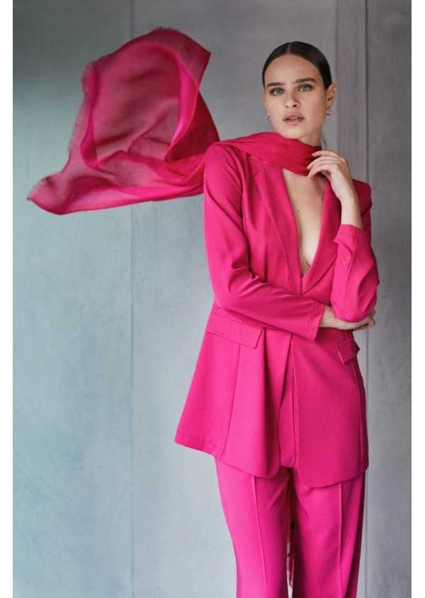 Blazer liso fuxia