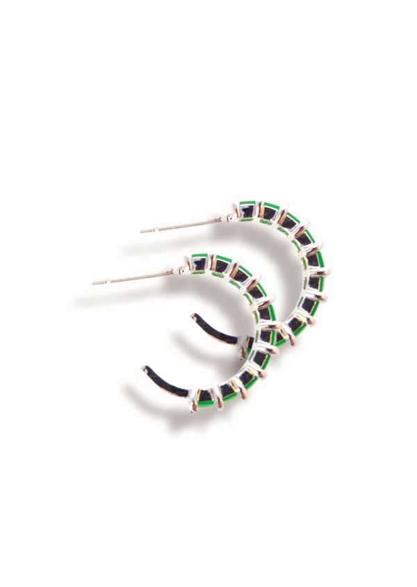Argola pretas strass ou em cores