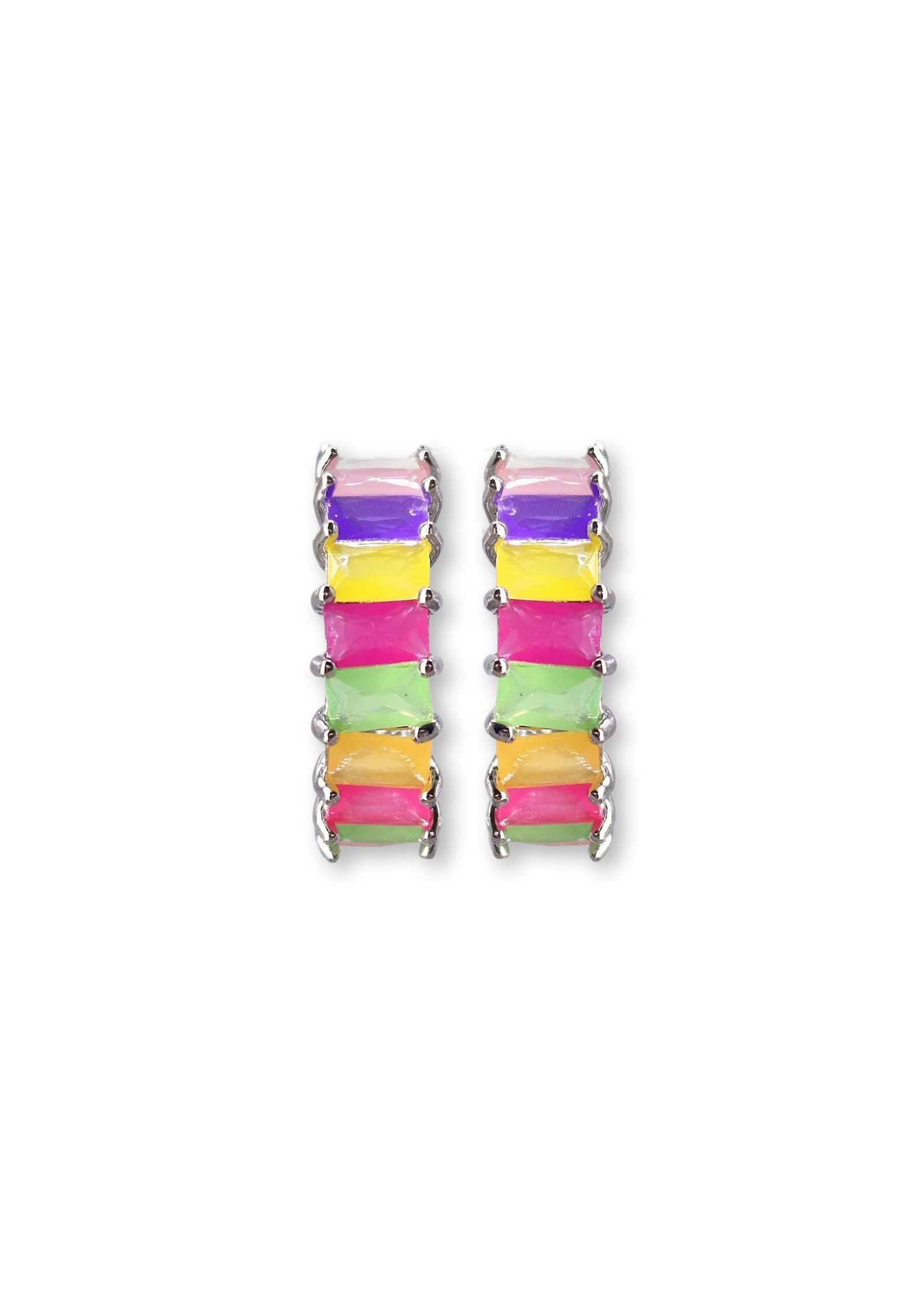 Argola pretas strass ou em cores