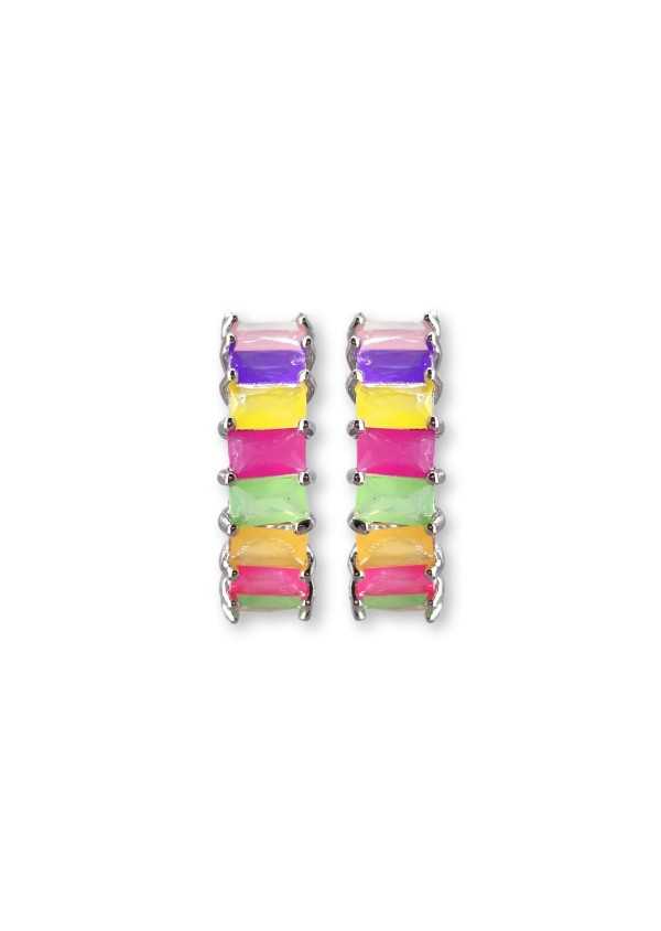 Argola pretas strass ou em cores