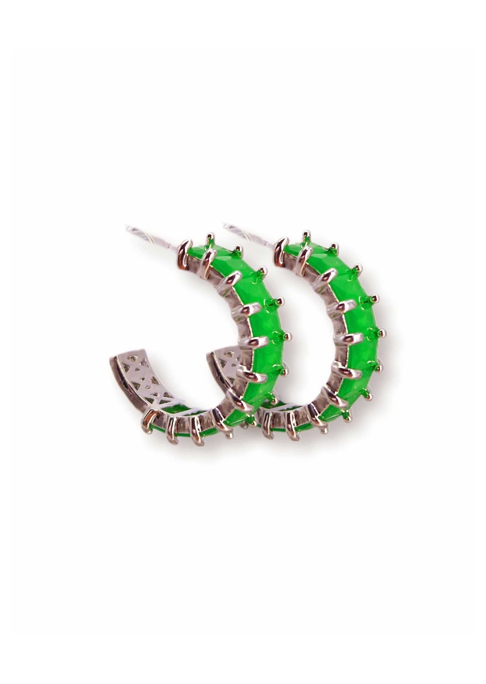 Argola pretas strass ou em cores