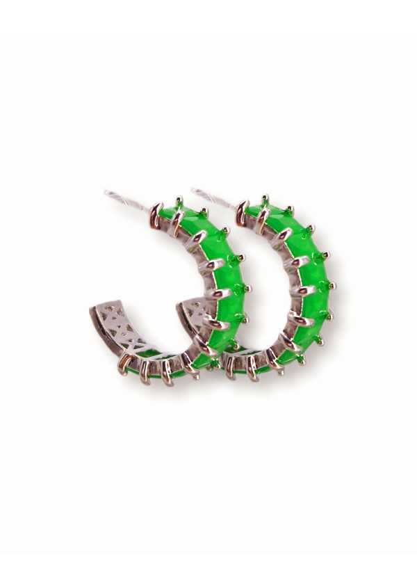 Argola pretas strass ou em cores