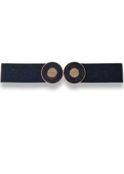 Cinto elástico verde brilho