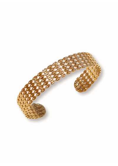 Pulseira Dourada em Aço Dourado 2