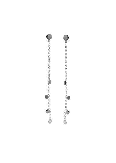 Brincos em aço compridos 2