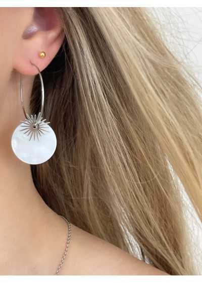 Argola em Aço dourados ou prateadas