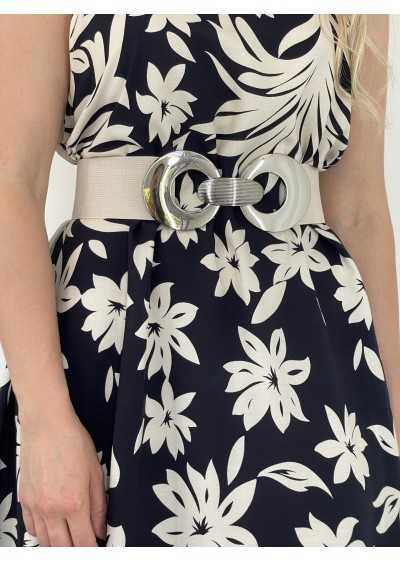 Cinto branco elastico