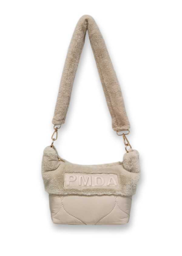 Mala Bege Ombro Pelo