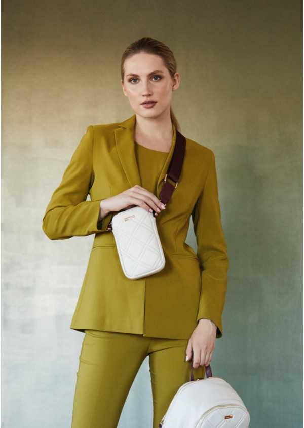 Bolsa telemovel Camel Costuras Acolchoada