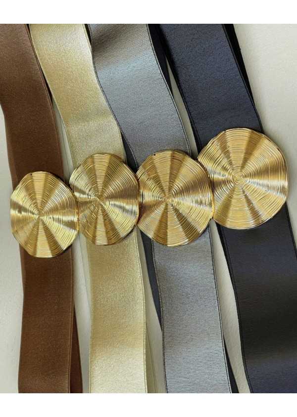 Cinto elastico Dourado