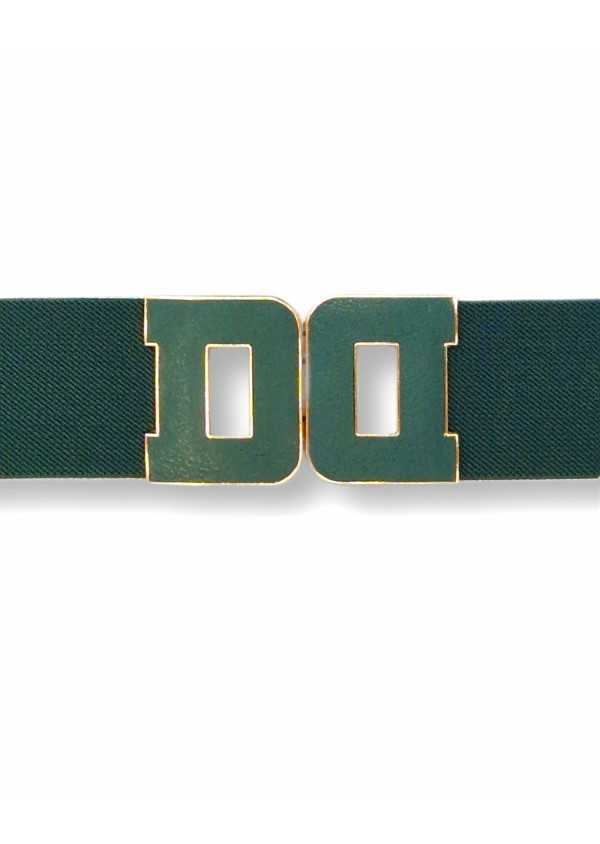 Cinto elastico Verde Fivela Cor Forrada