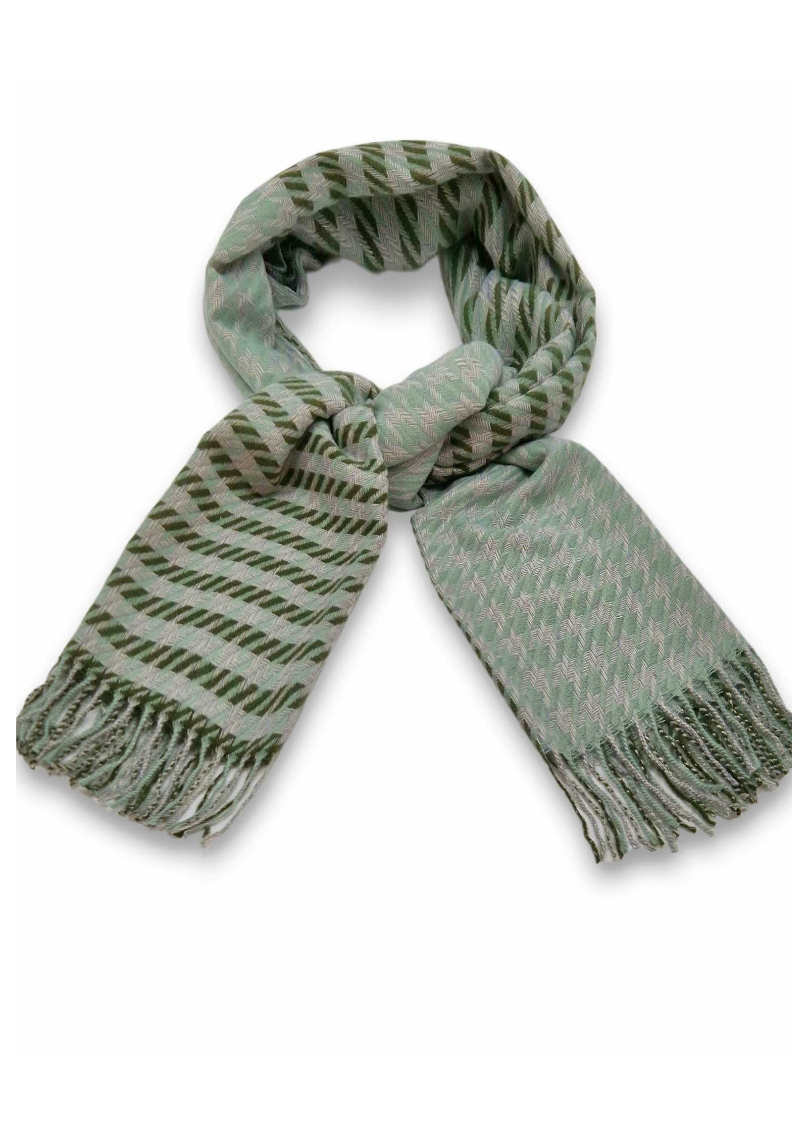 Pashmina Verde Xadrez