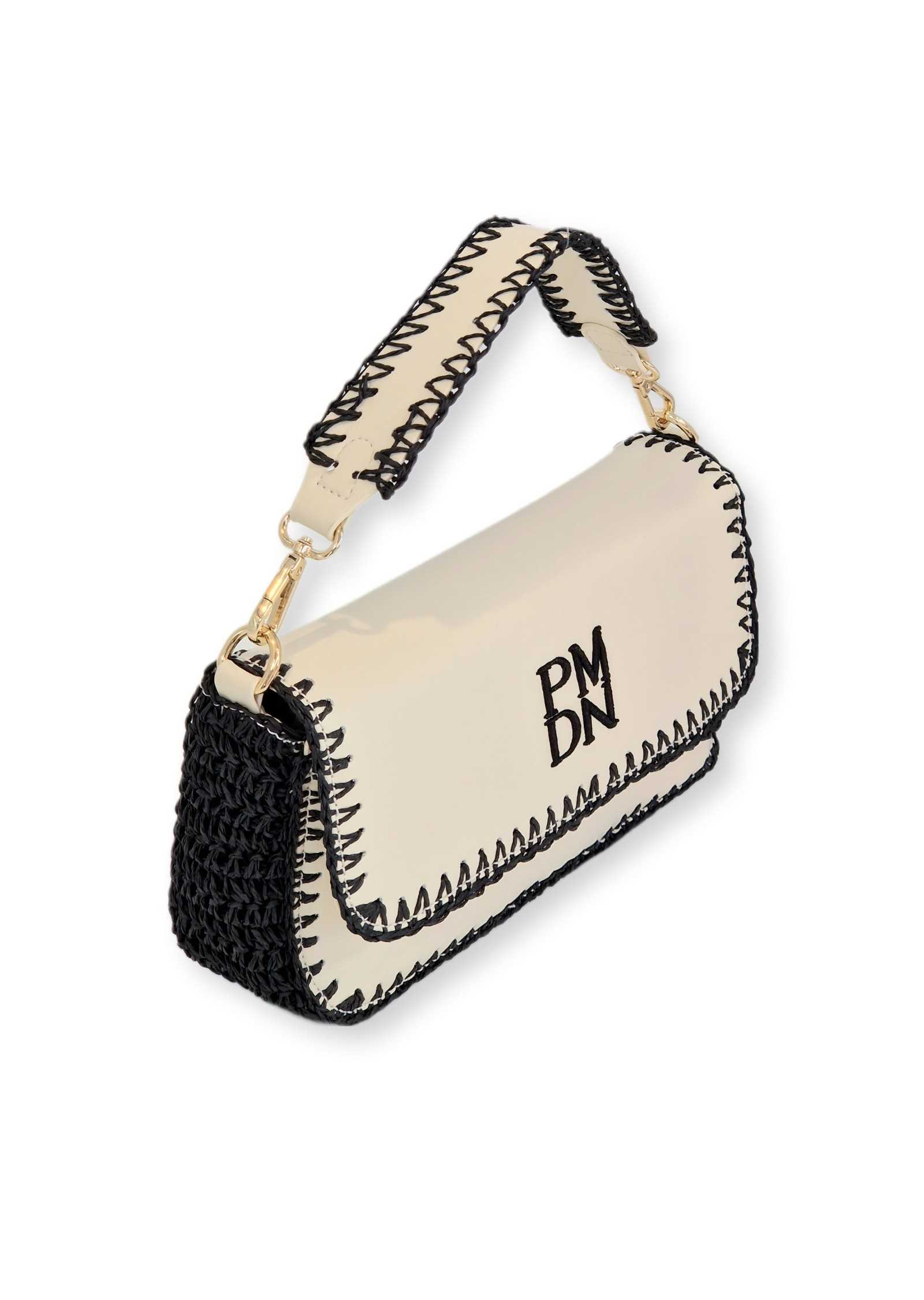 Tiracolo Bege e Preto