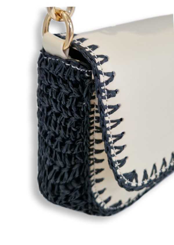 Tiracolo Bege e Preto