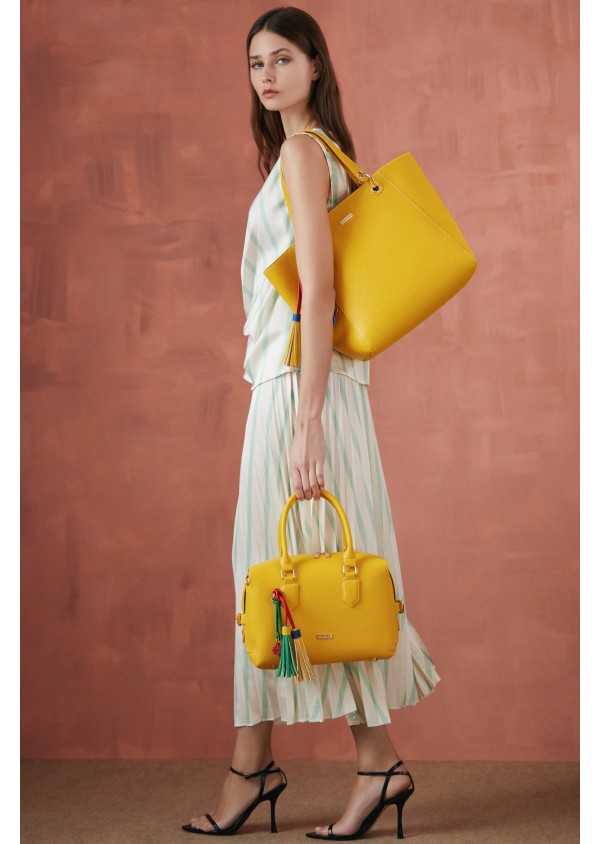 Mala Senhora Shopper Amarelo