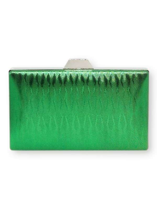 Clutch Brilho Cor Verde