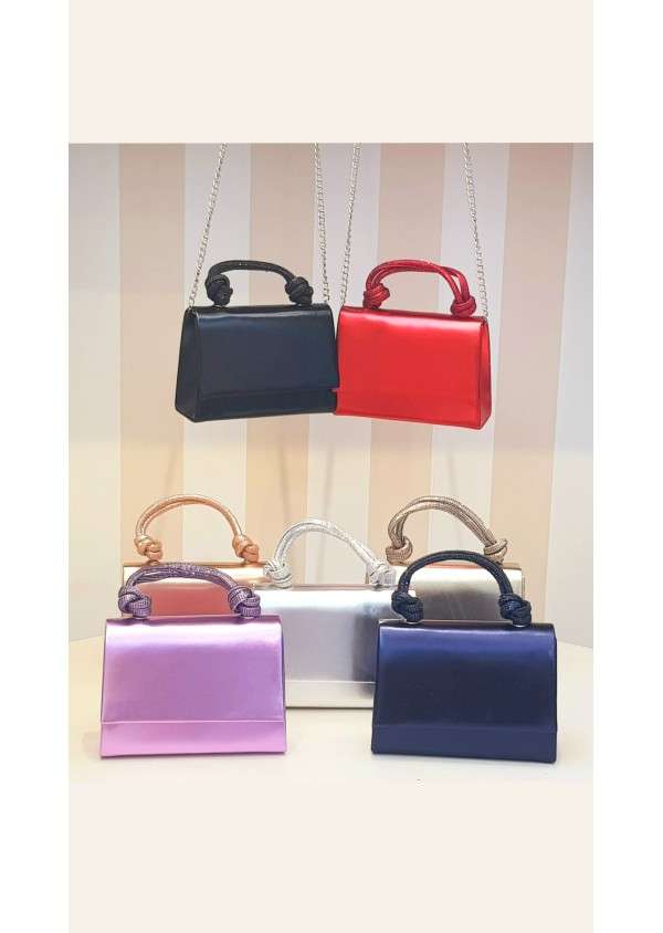 Clutch Verniz Prateada