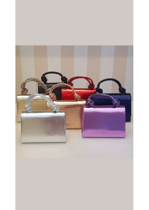 Clutch Verniz Prateada