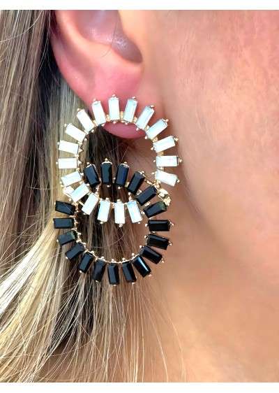 Brincos Preto e Branco 2