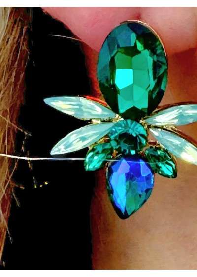 Brincos festa coloridos anti-alergicos 2