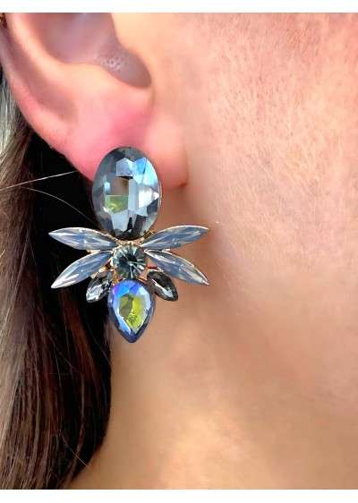 Brincos festa coloridos anti-alergicos