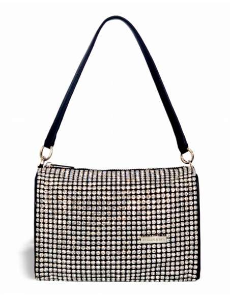 Clutch strass com tiracolo