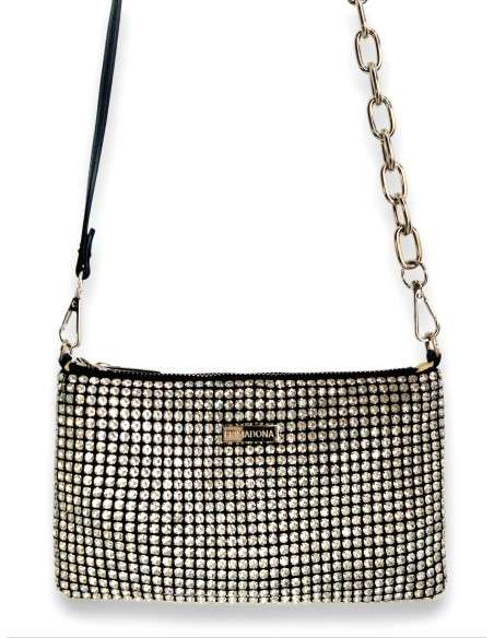 Clutch strass preta