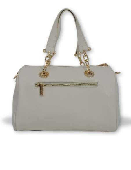 Bowling Bege com alça dourada