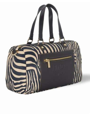 Malote preto animal print
