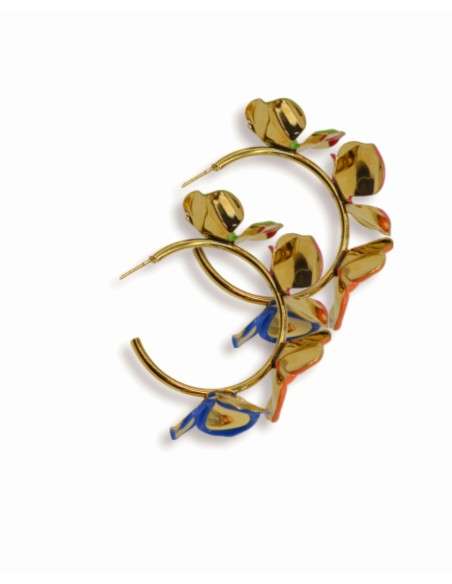 Brincos grandes cores