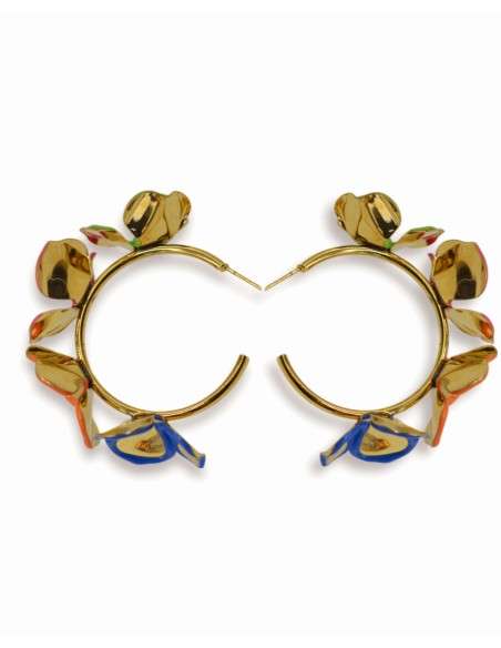 Brincos grandes cores