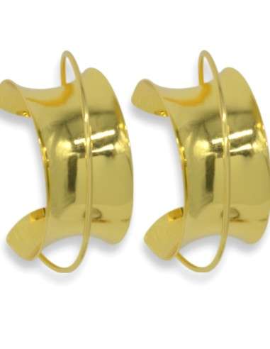 Argolas grandes prateado ou dourado