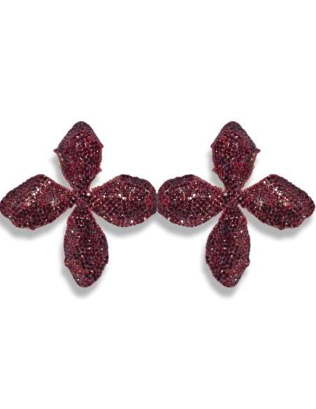 Brincos Dourados grandes strass