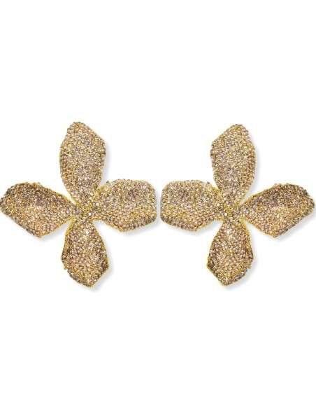 Brincos Chumbo grandes strass