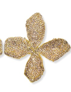 Brincos Chumbo grandes strass 2