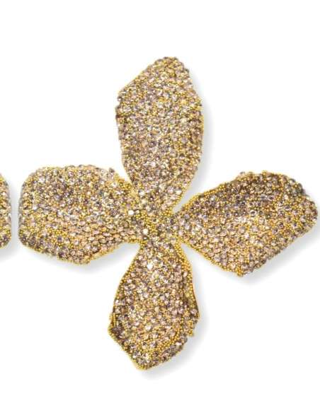 Brincos Chumbo grandes strass