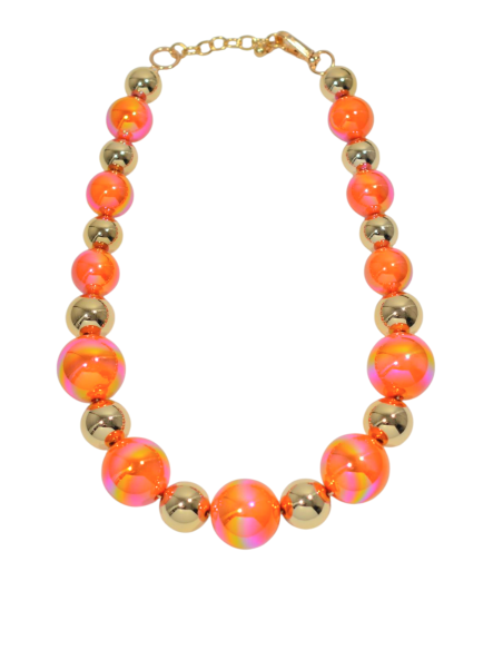 Colar bolas cores