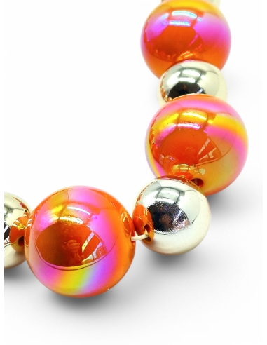 Colar bolas cores