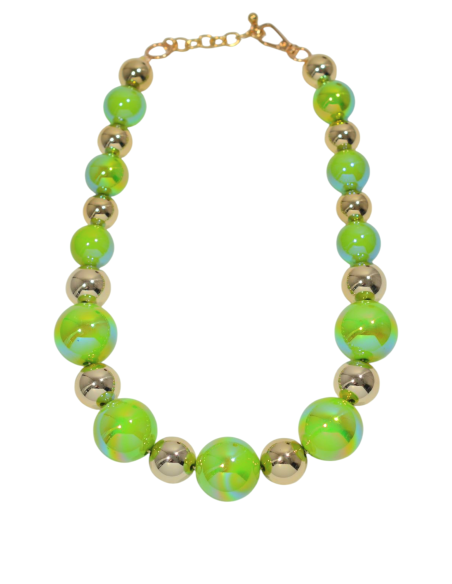 Colar bolas cores