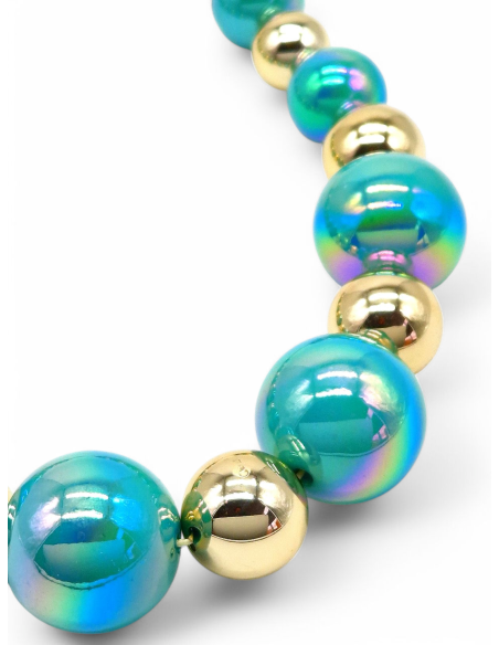 Colar bolas cores