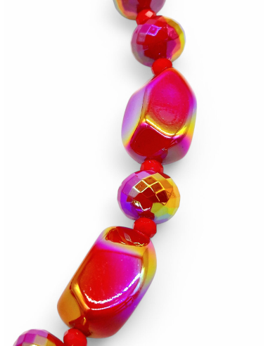 Colar bolas cores