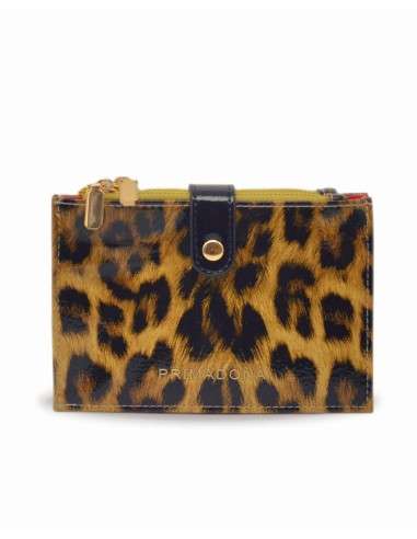 Carteira Verniz Leopardo print